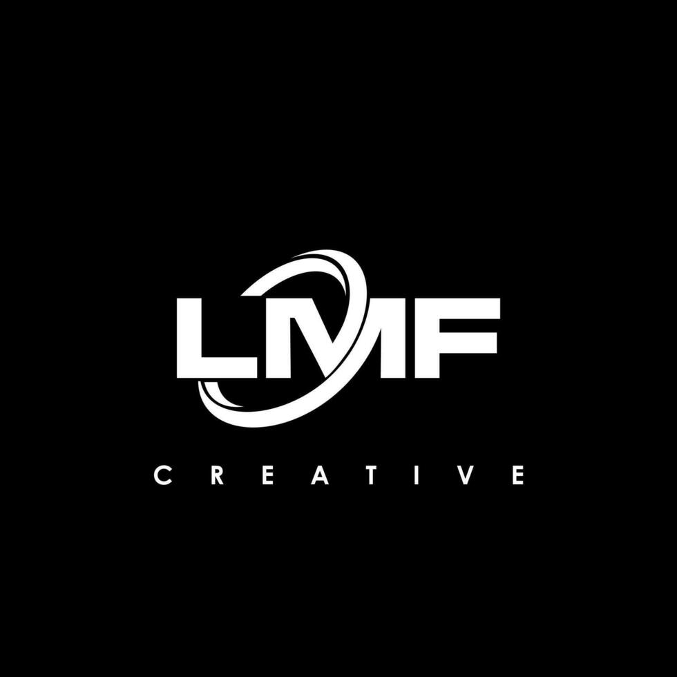 lmf letra inicial logo diseño modelo vector ilustración