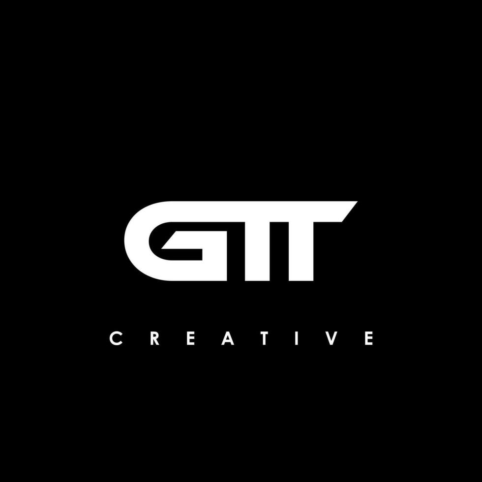 gtt letra inicial logo diseño modelo vector ilustración