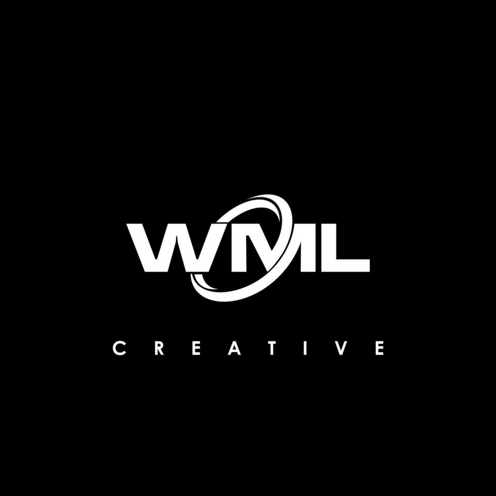 wml letra inicial logo diseño modelo vector ilustración