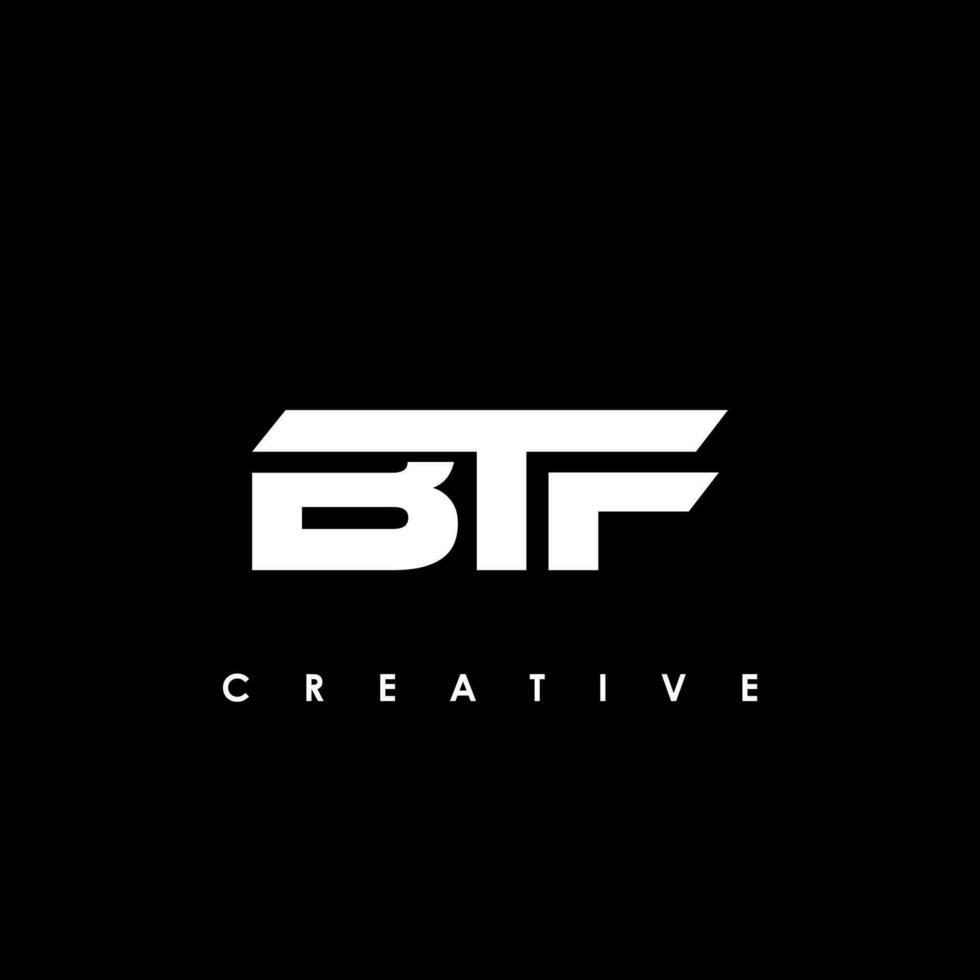 BTF Letter Initial Logo Design Template Vector Illustration