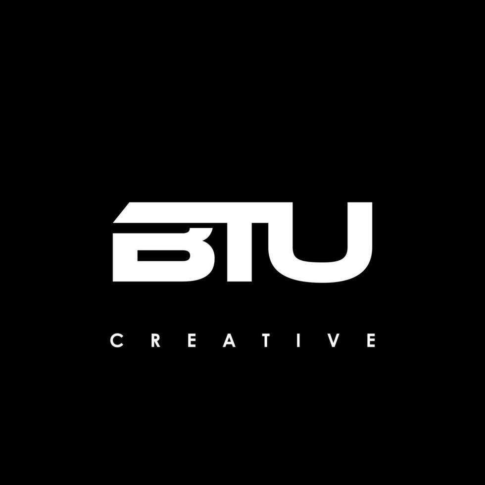 btu letra inicial logo diseño modelo vector ilustración