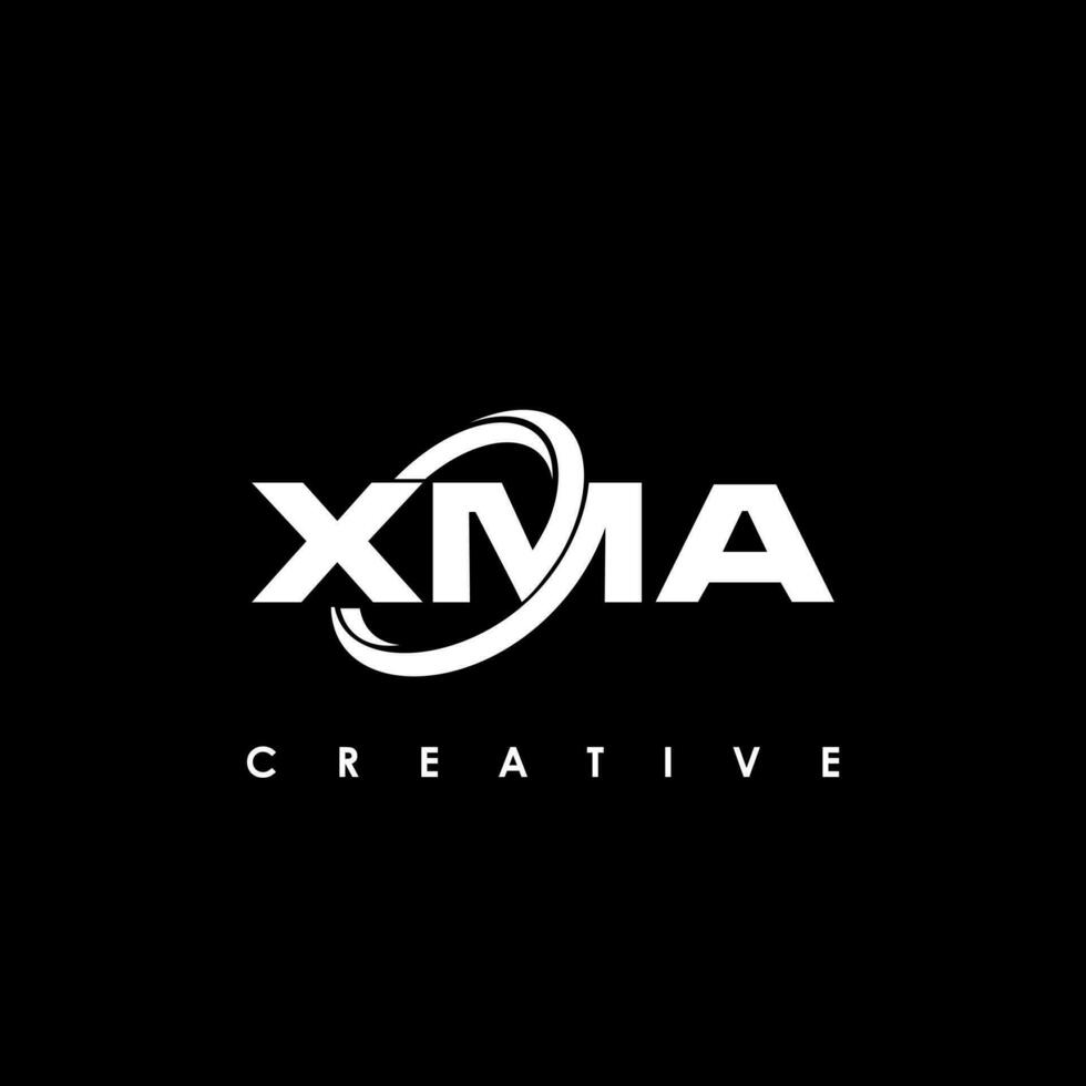 XMA Letter Initial Logo Design Template Vector Illustration