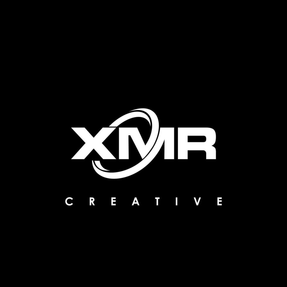 XMR Letter Initial Logo Design Template Vector Illustration
