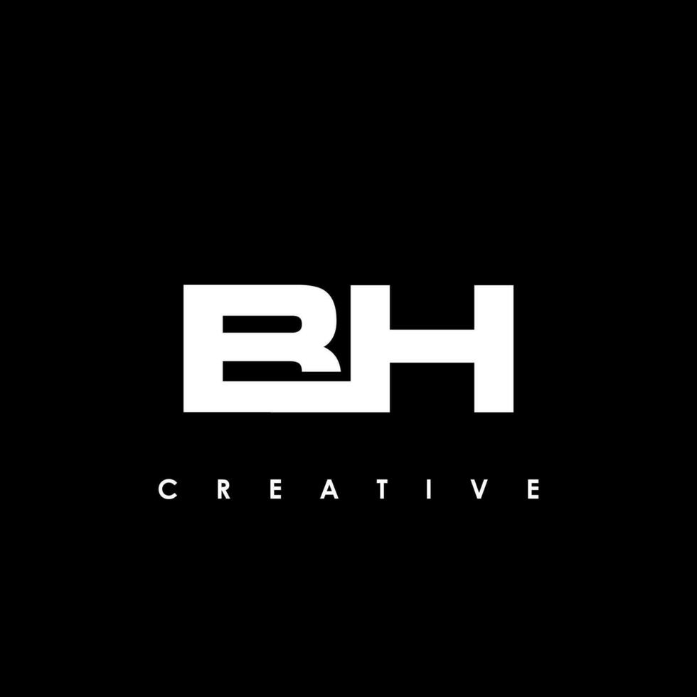 BH Letter Initial Logo Design Template Vector Illustration