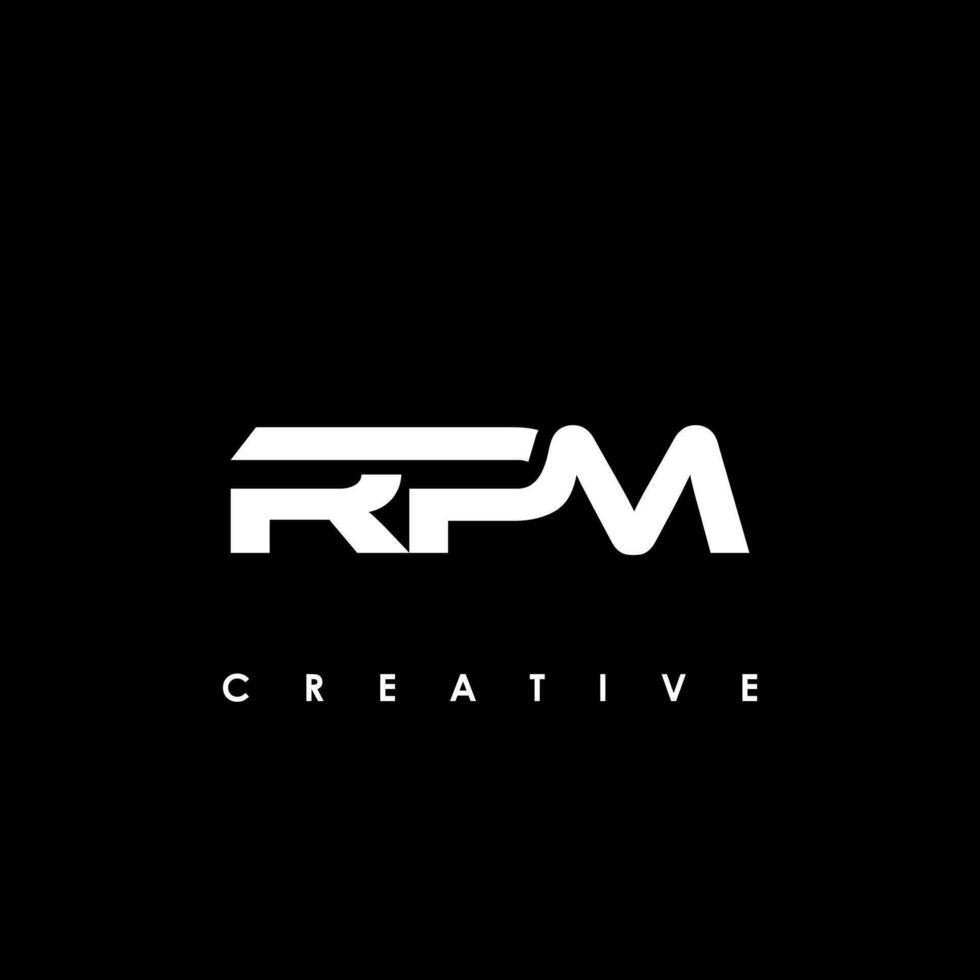 RPM Letter Initial Logo Design Template Vector Illustration