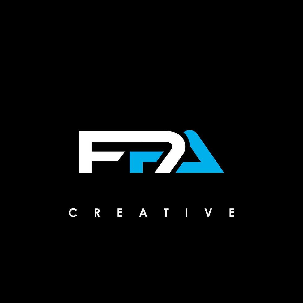 fpa letra inicial logo diseño modelo vector ilustración