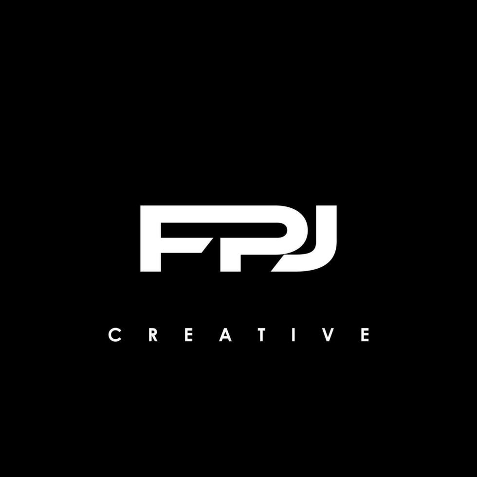 FPJ Letter Initial Logo Design Template Vector Illustration