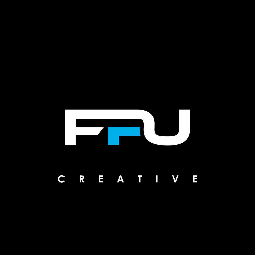 fpu letra inicial logo diseño modelo vector ilustración