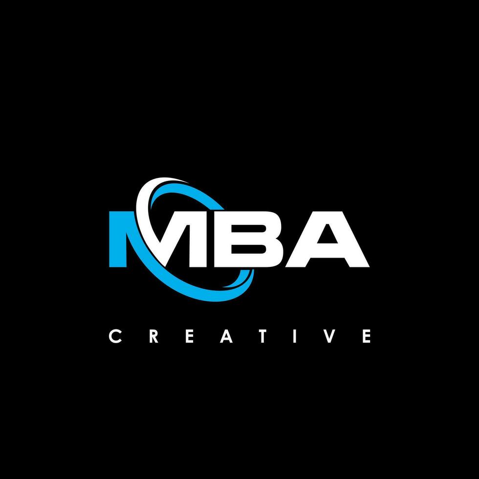 MBA letra inicial logo diseño modelo vector ilustración