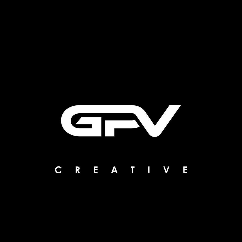 gpv letra inicial logo diseño modelo vector ilustración