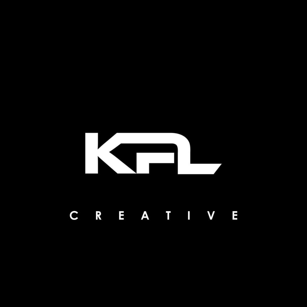 kpl letra inicial logo diseño modelo vector ilustración