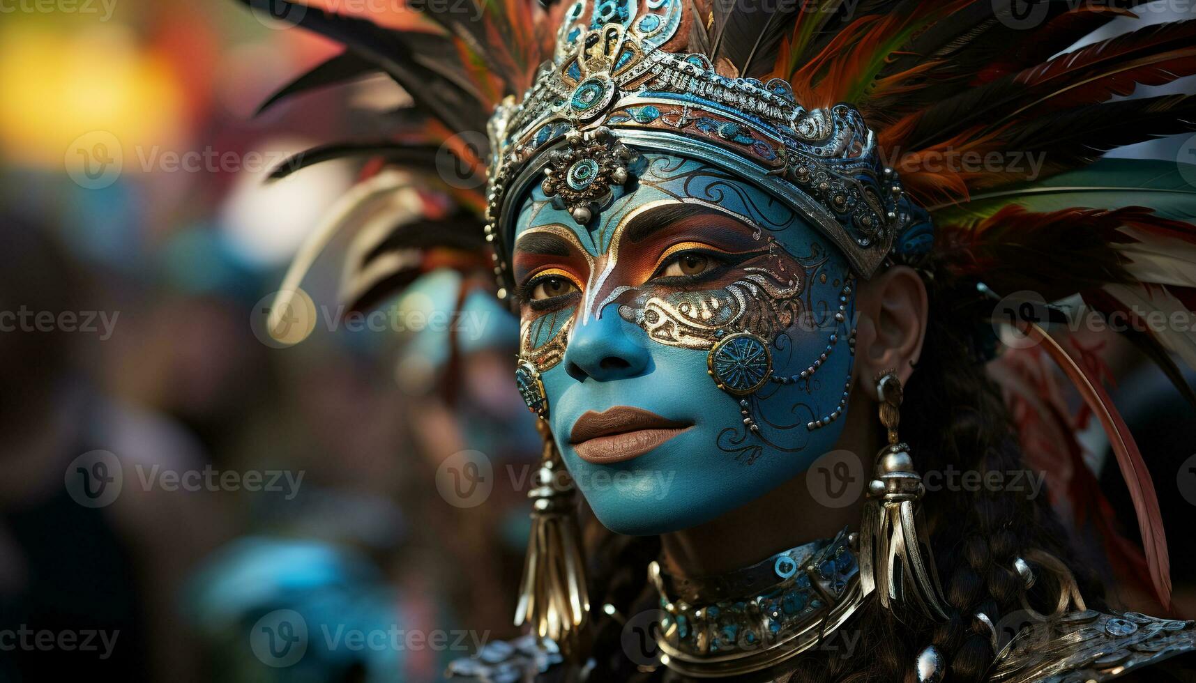 ai generado uno mujer, belleza en tradicional ropa, sonriente a cámara generado por ai foto