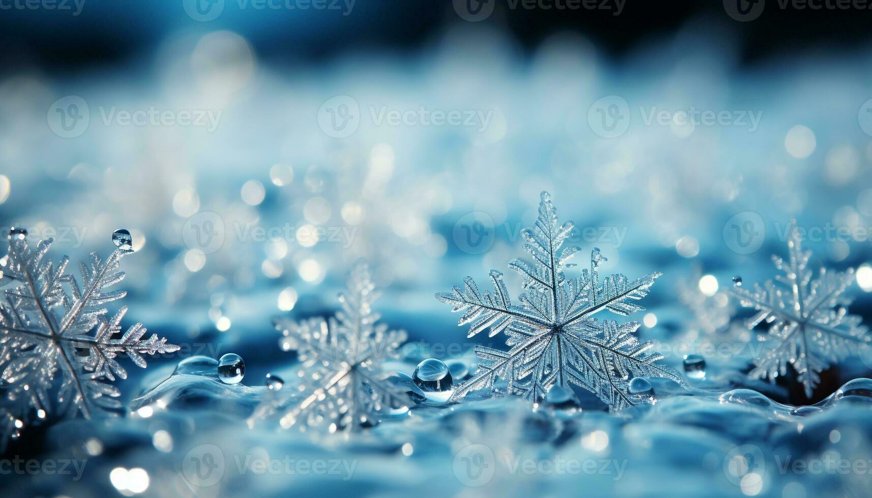 AI generated Shiny snowflake decoration glows, reflecting vibrant Christmas lights indoors generated by AI photo