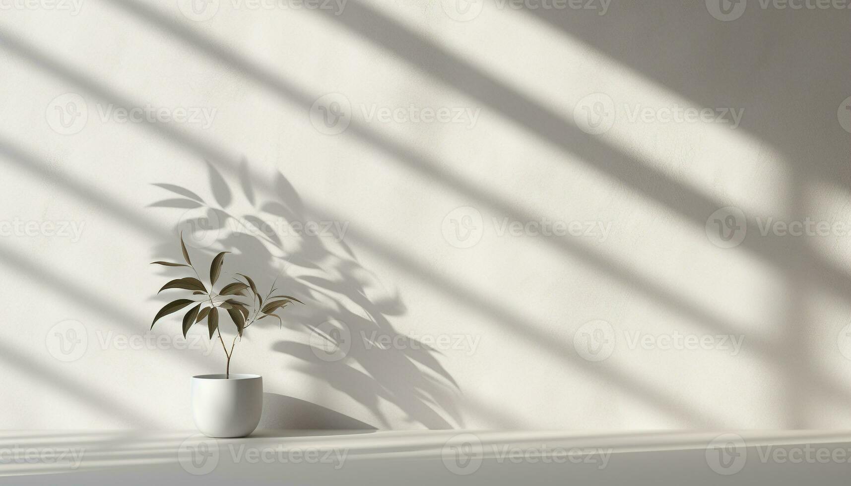 AI generated Bright sunlight highlights the growth of indoor plants generated by AI photo
