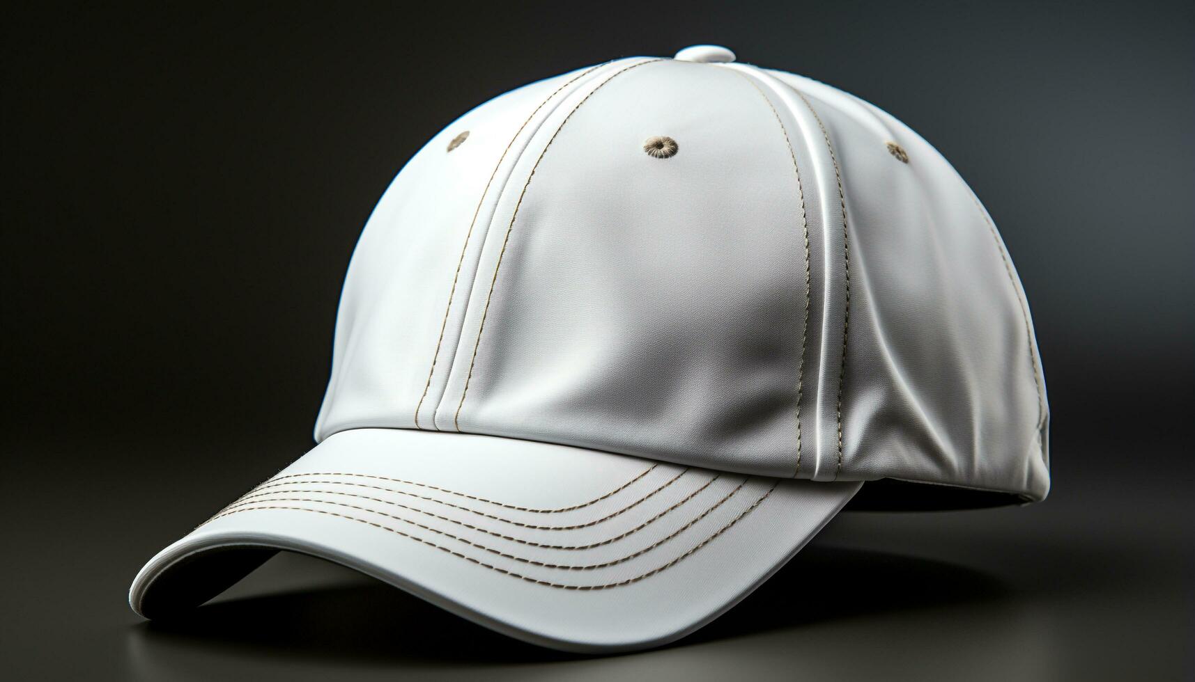 ai generado moderno béisbol gorra diseño en blanco antecedentes generado por ai foto