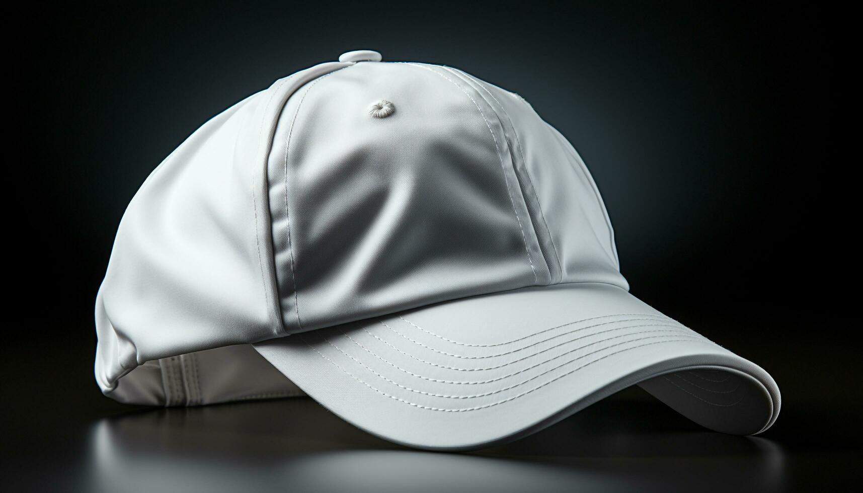 AI generated Modern black baseball cap with clean design generated by AI photo