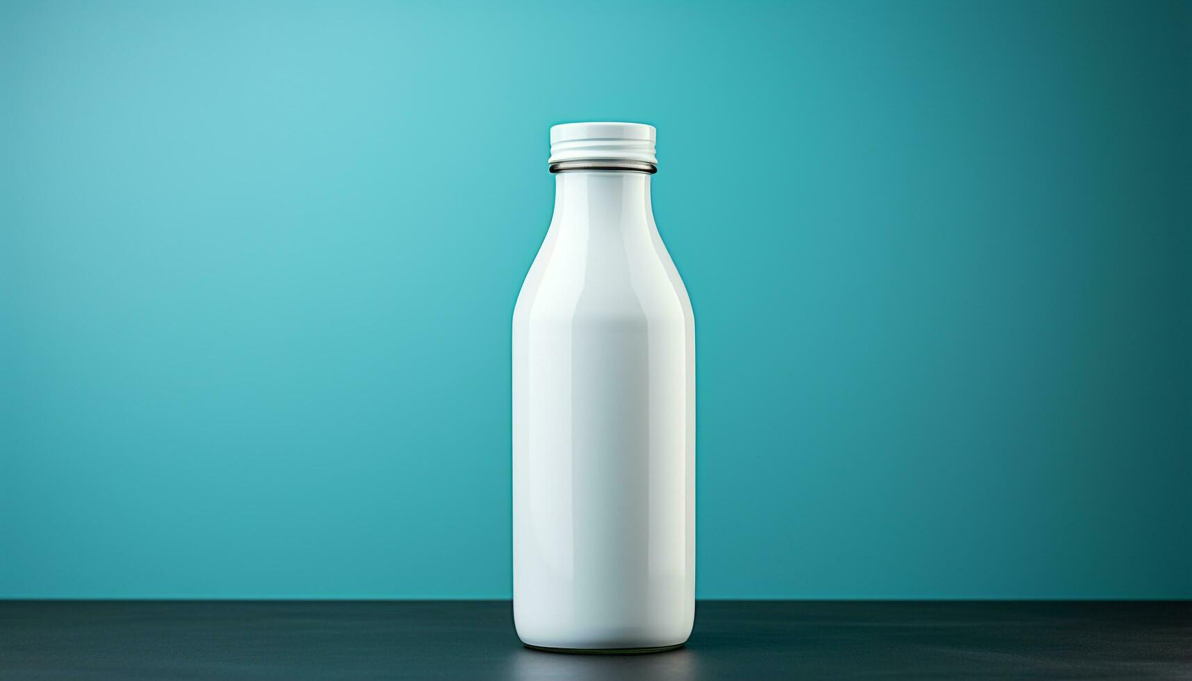 AI generated Freshness in a glass, healthy milk for drinking generated by AI photo