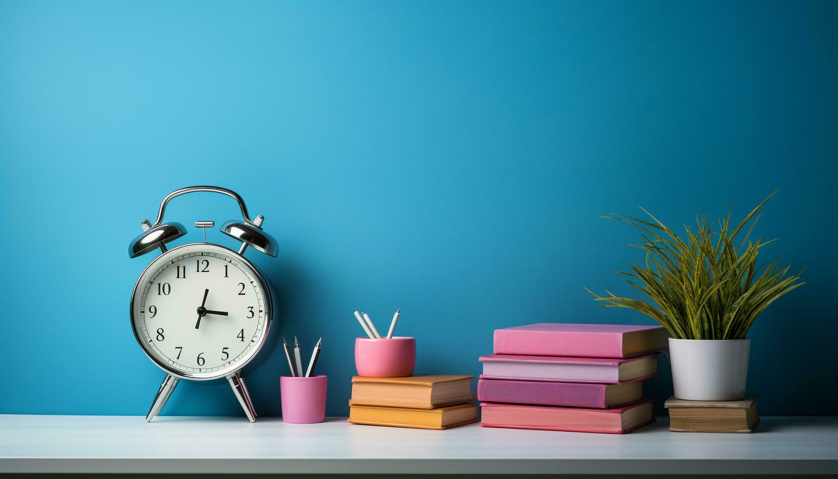 AI generated Time for learning in a modern classroom generated by AI photo