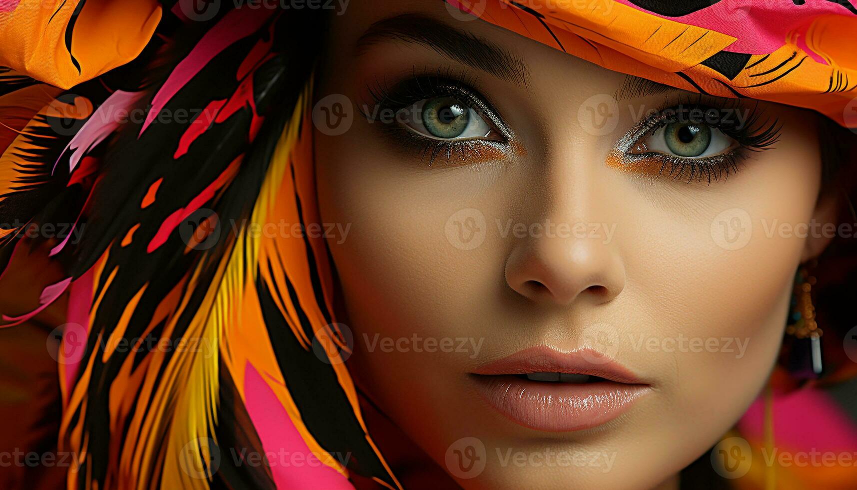 AI generated Young adult woman, beauty, elegance, fashion, glamour generated by AI photo