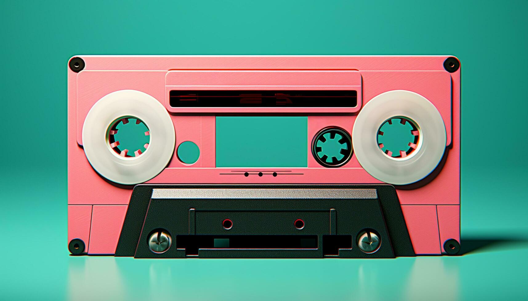 AI generated Old fashioned stereo playing rock music in a nightclub generated by AI photo