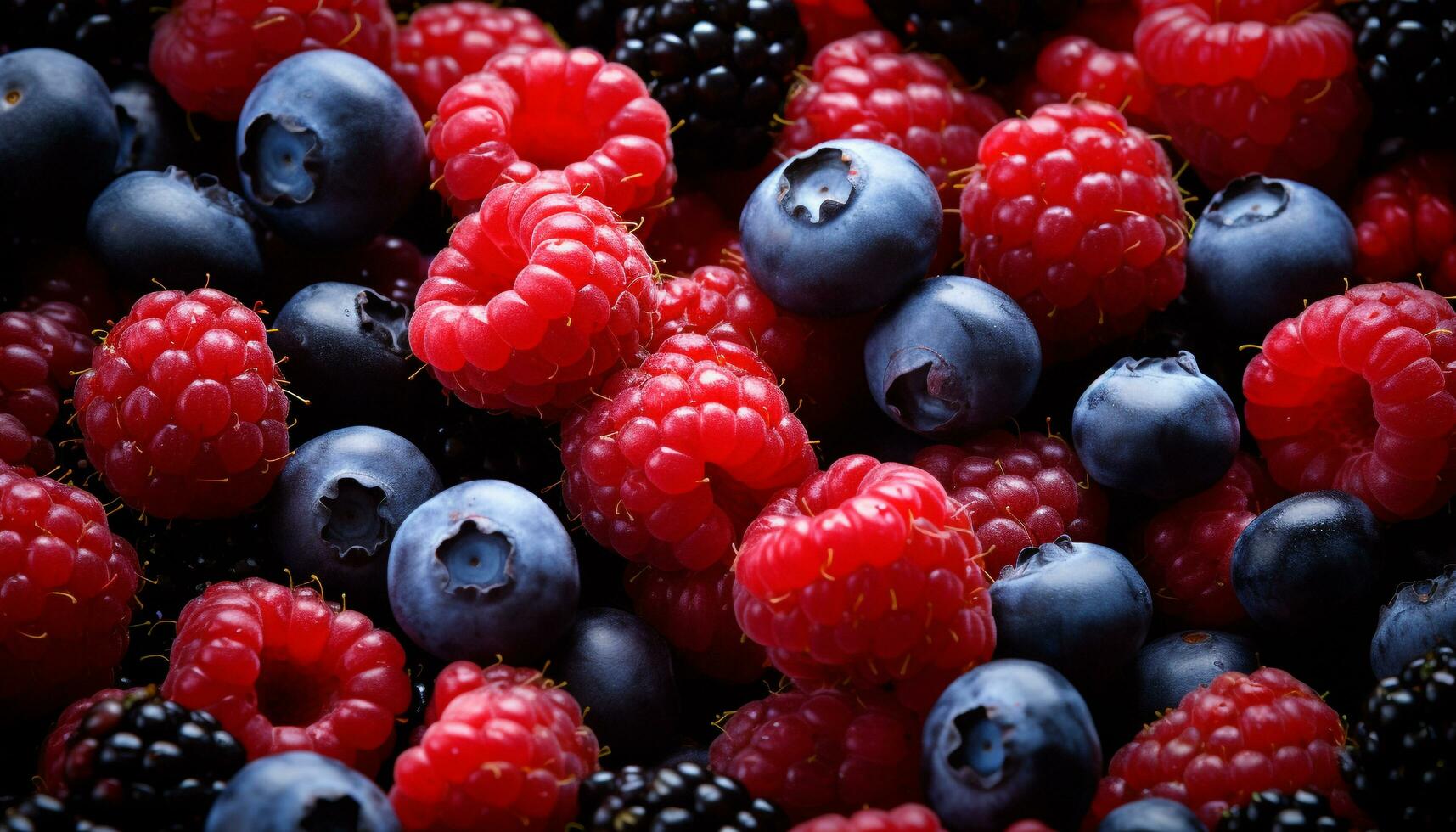 AI generated Freshness of nature berry fruit, healthy eating generated by AI photo