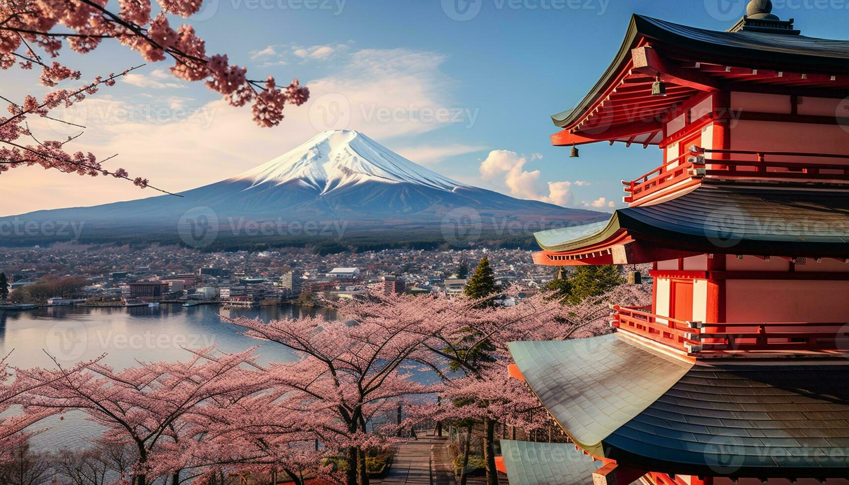 ai generado famoso montaña pico vitrinas belleza en naturaleza generado por ai foto