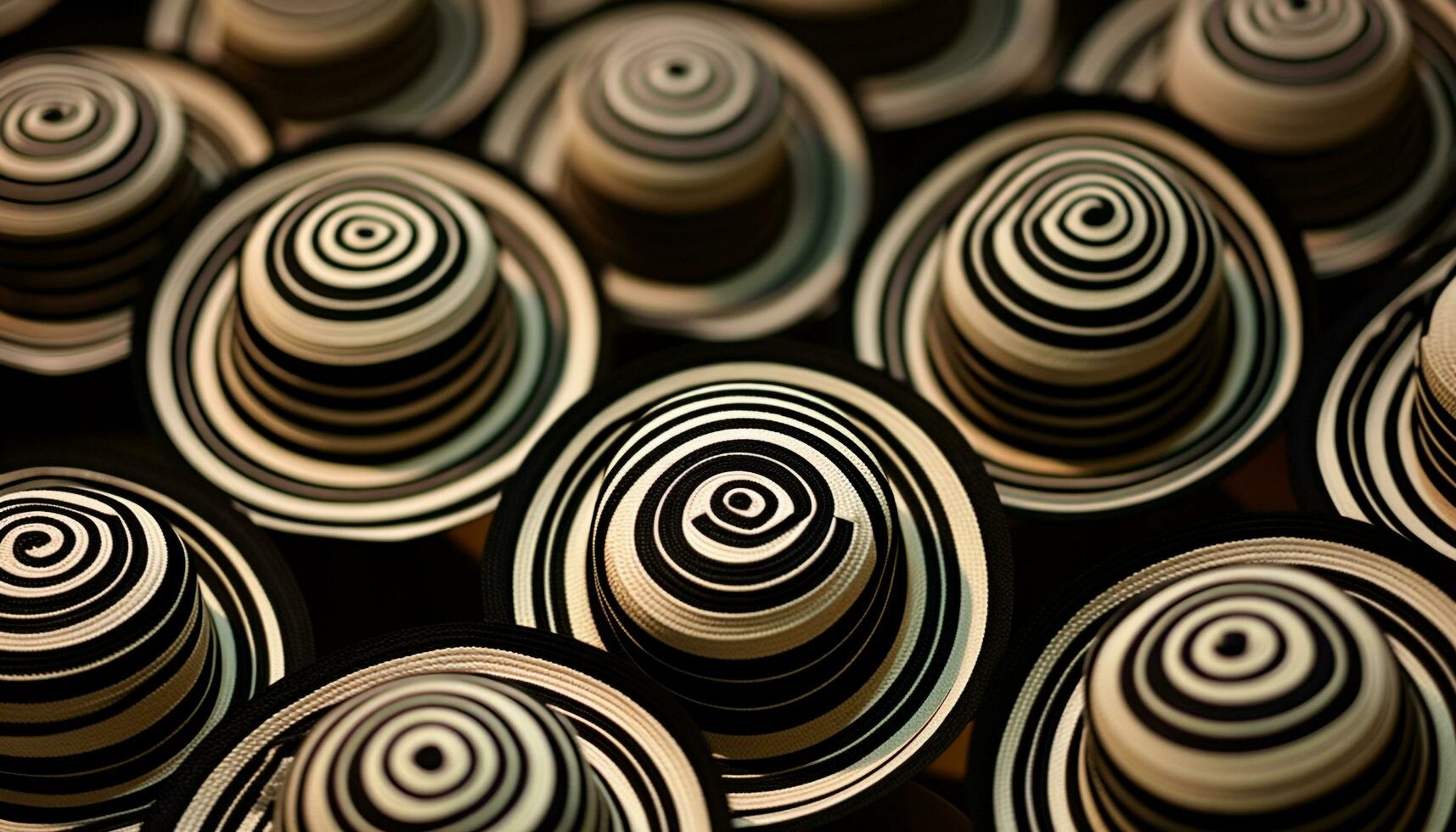 AI generated Abstract spiral shape design in multi colored illustration generated by AI photo