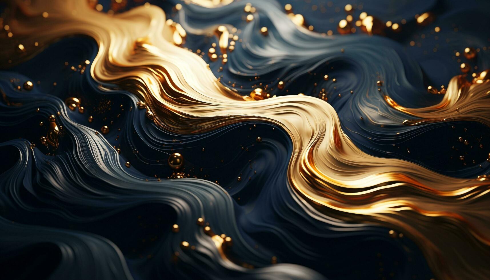 AI generated Abstract wave pattern in vibrant colors, glowing and flowing generated by AI photo