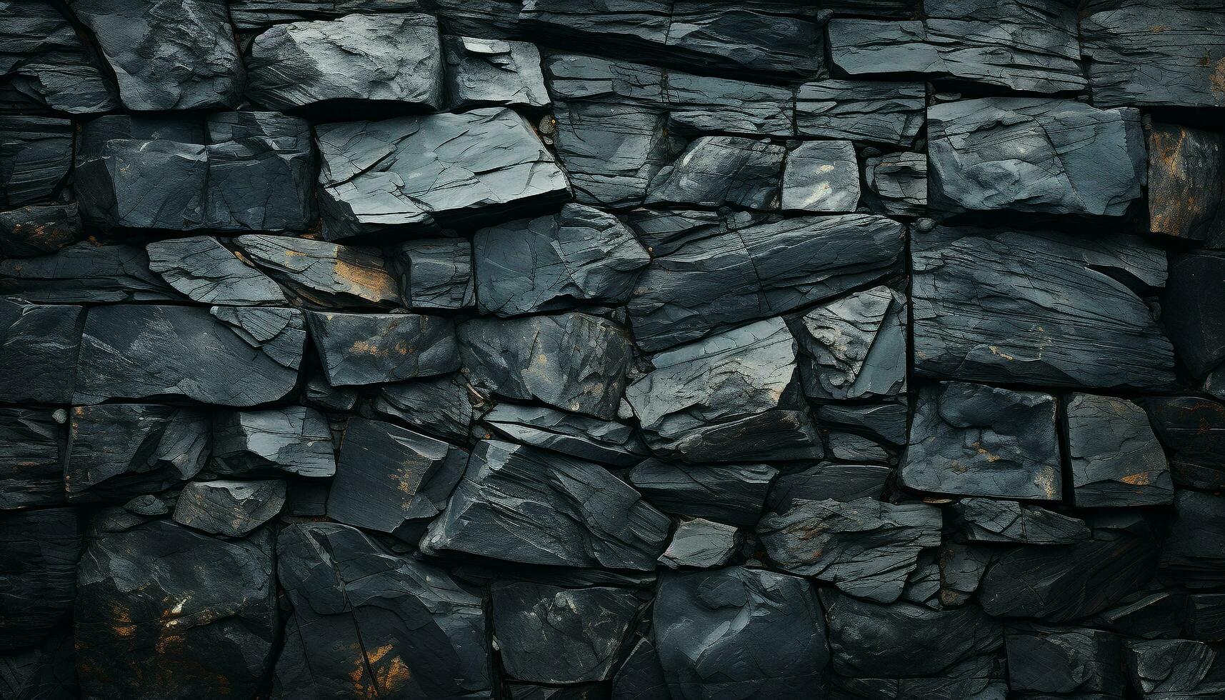 AI generated Abstract pattern on old stone wall, textured backdrop generated by AI photo