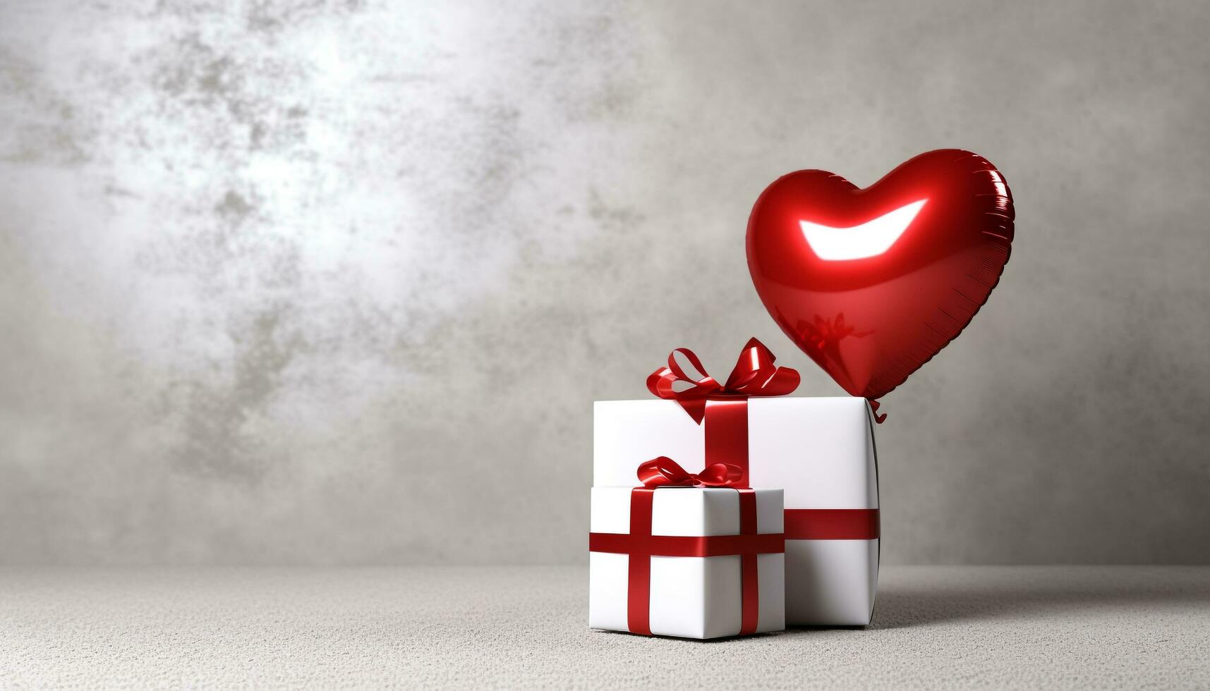 AI generated Love and celebration wrapped in a heart shape generated by AI photo