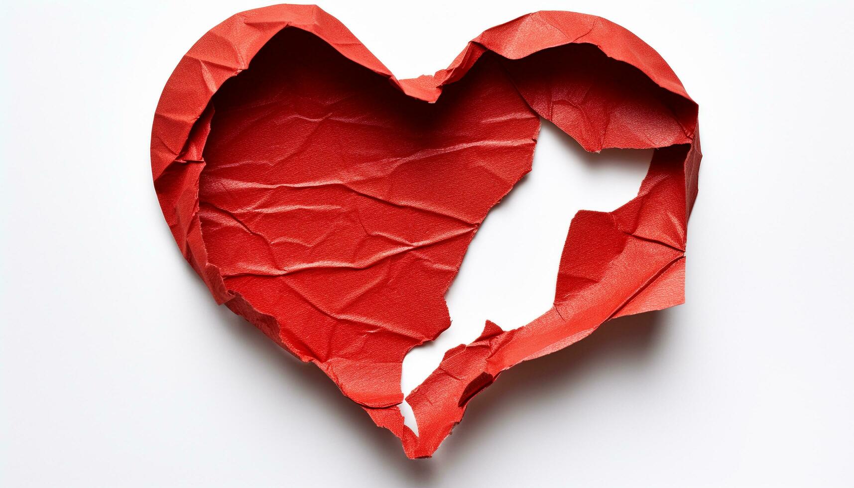 AI generated Love symbol, heart shape, romance, passion, celebration, flirting, relationship difficulties generated by AI photo