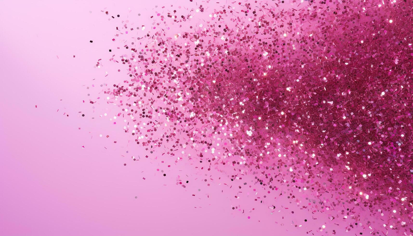 AI generated Abstract pink backdrop with shiny glitter confetti design generated by AI photo