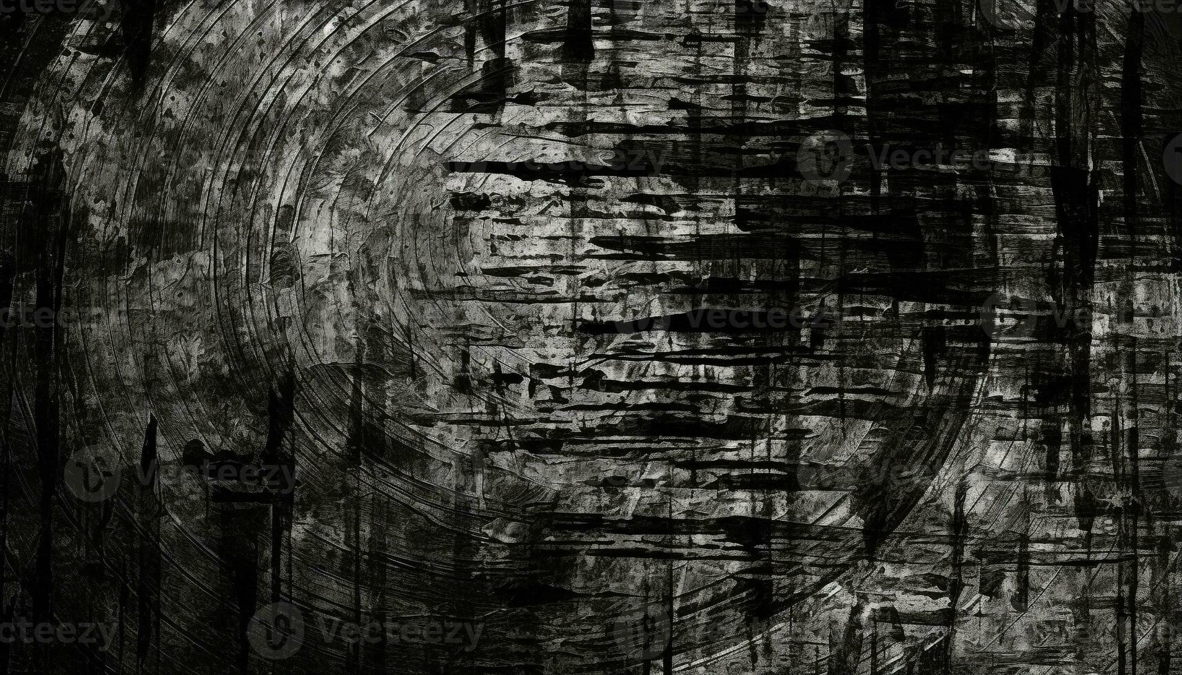 AI generated Old, dark, dirty wood wall with grunge texture generated by AI photo