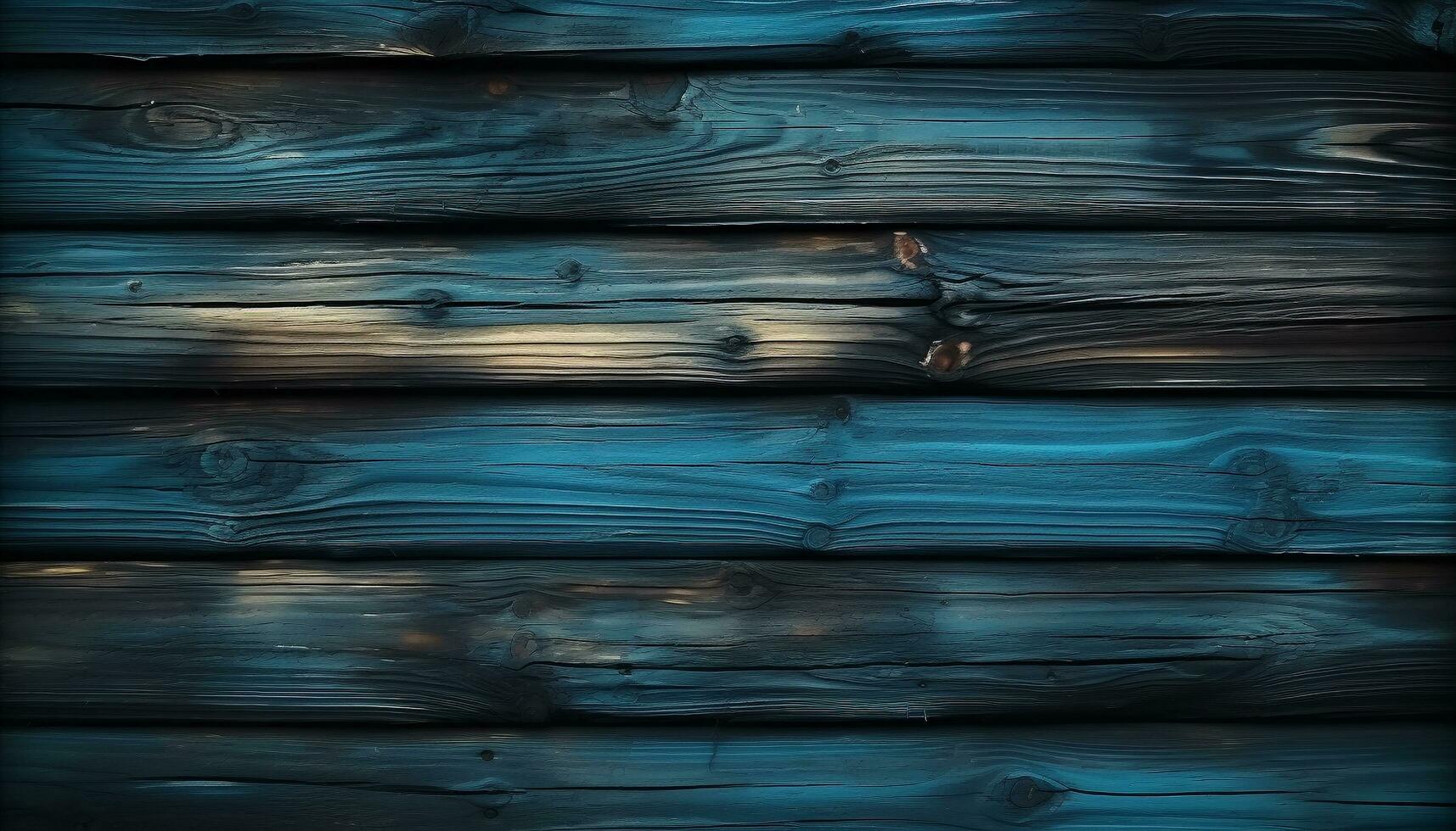 AI generated Old weathered wood plank table in rustic design generated by AI photo