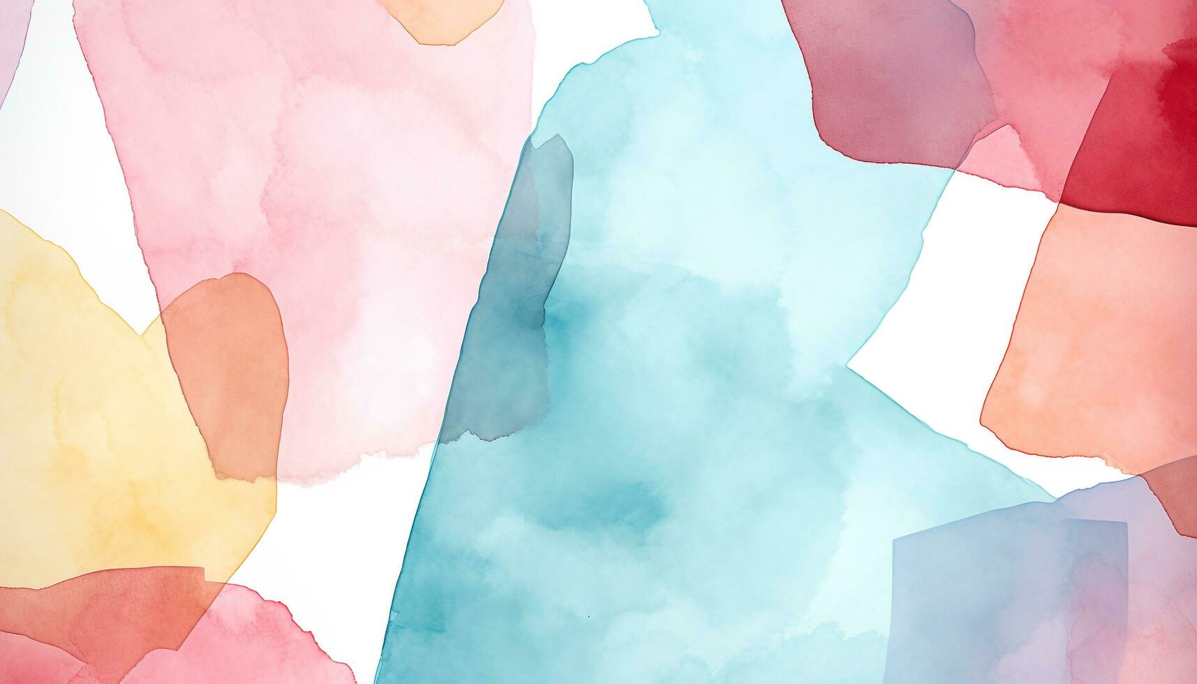 AI generated Abstract watercolor painting with vibrant colors and messy brush strokes generated by AI photo
