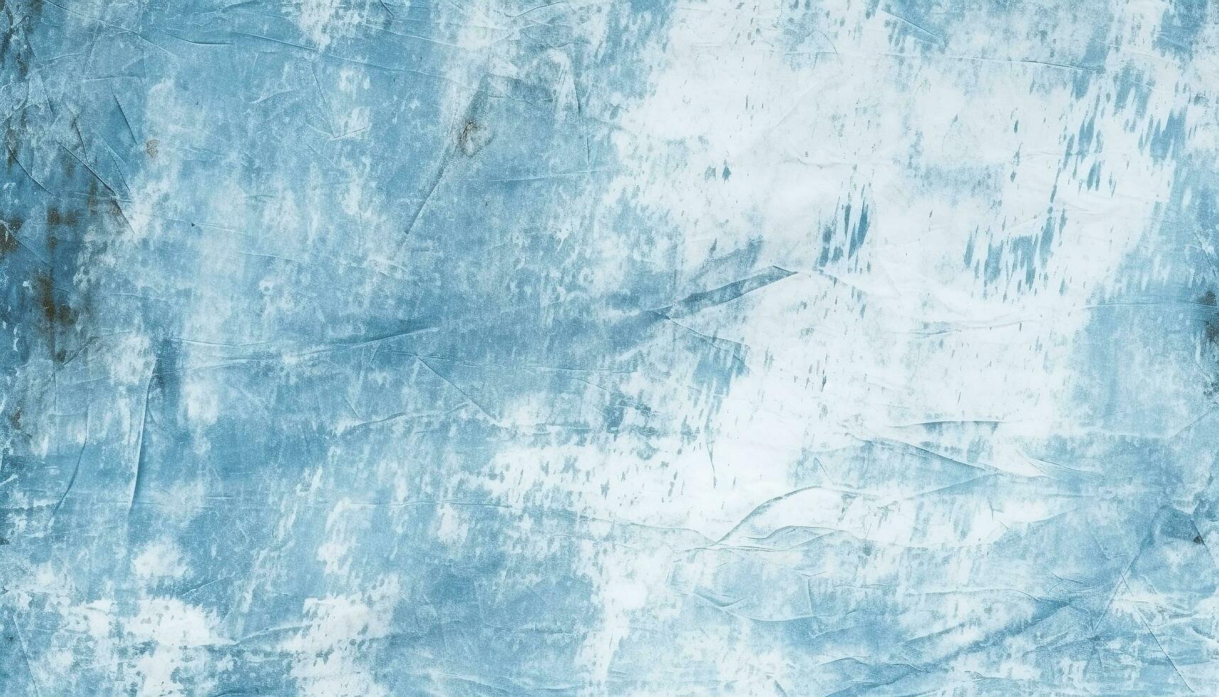 AI generated Blue abstract pattern on old dirty grunge wall generated by AI photo