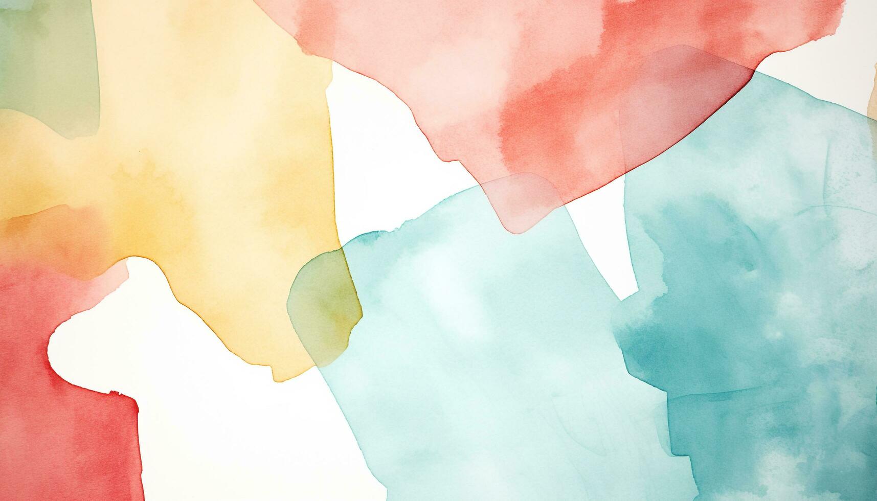 AI generated Abstract watercolor painting with vibrant colors and messy texture generated by AI photo