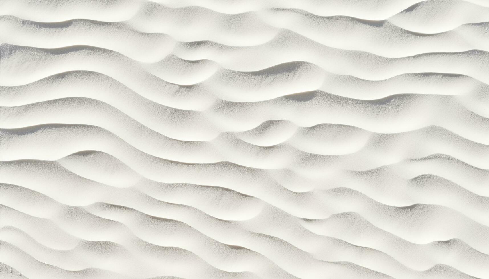 AI generated Abstract wave pattern on sand dune, white backdrop generated by AI photo