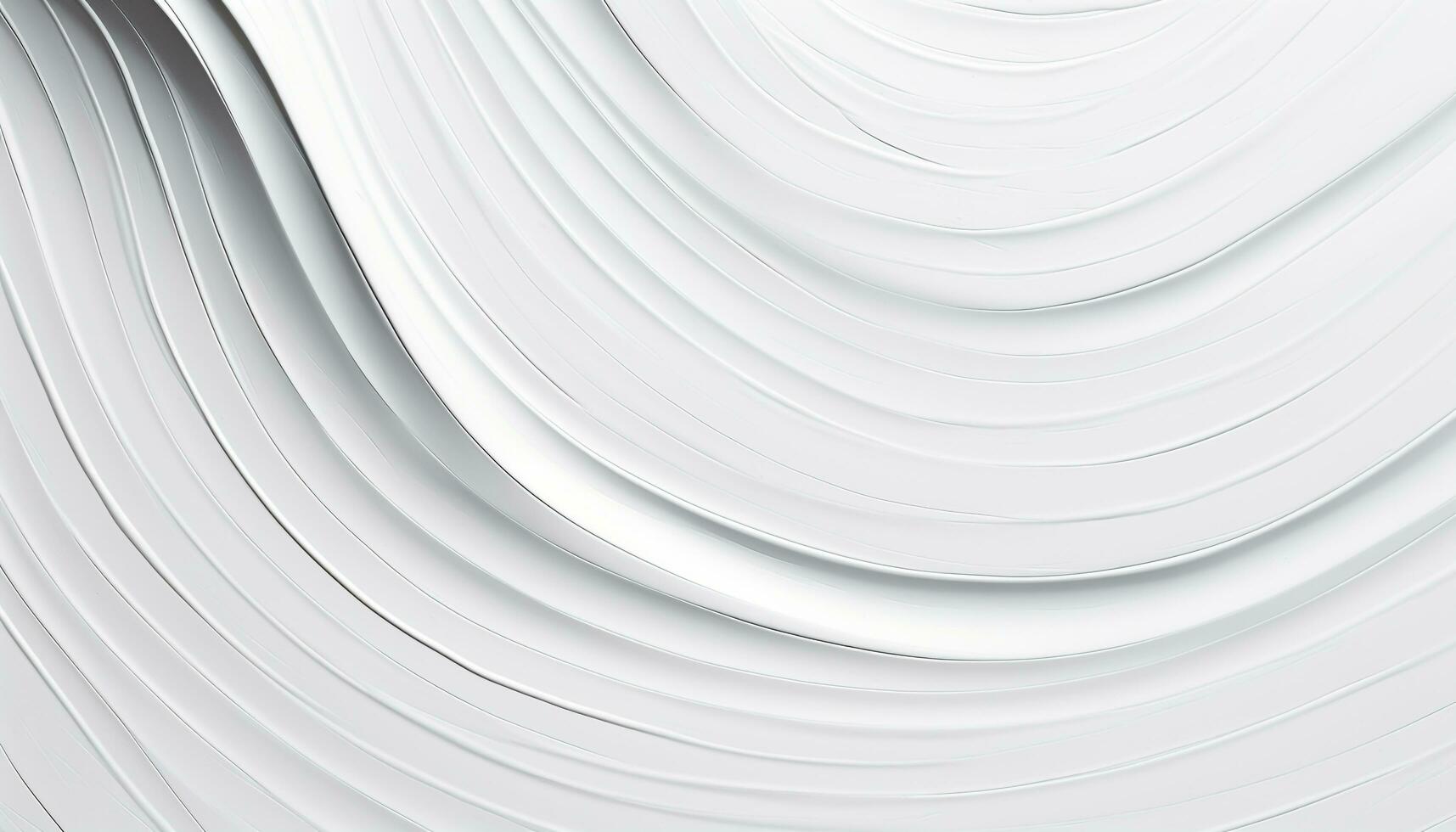 AI generated Abstract wave pattern on white backdrop, modern design generated by AI photo