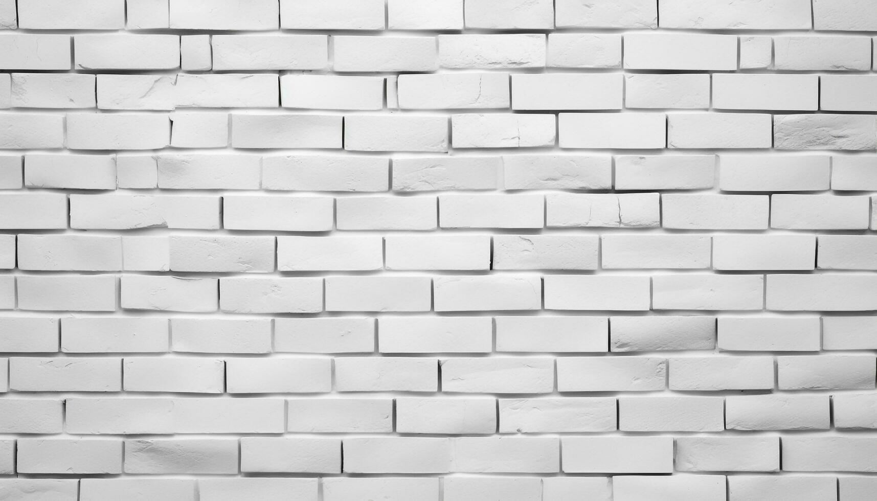 AI generated White brick wall in modern building facade generated by AI photo
