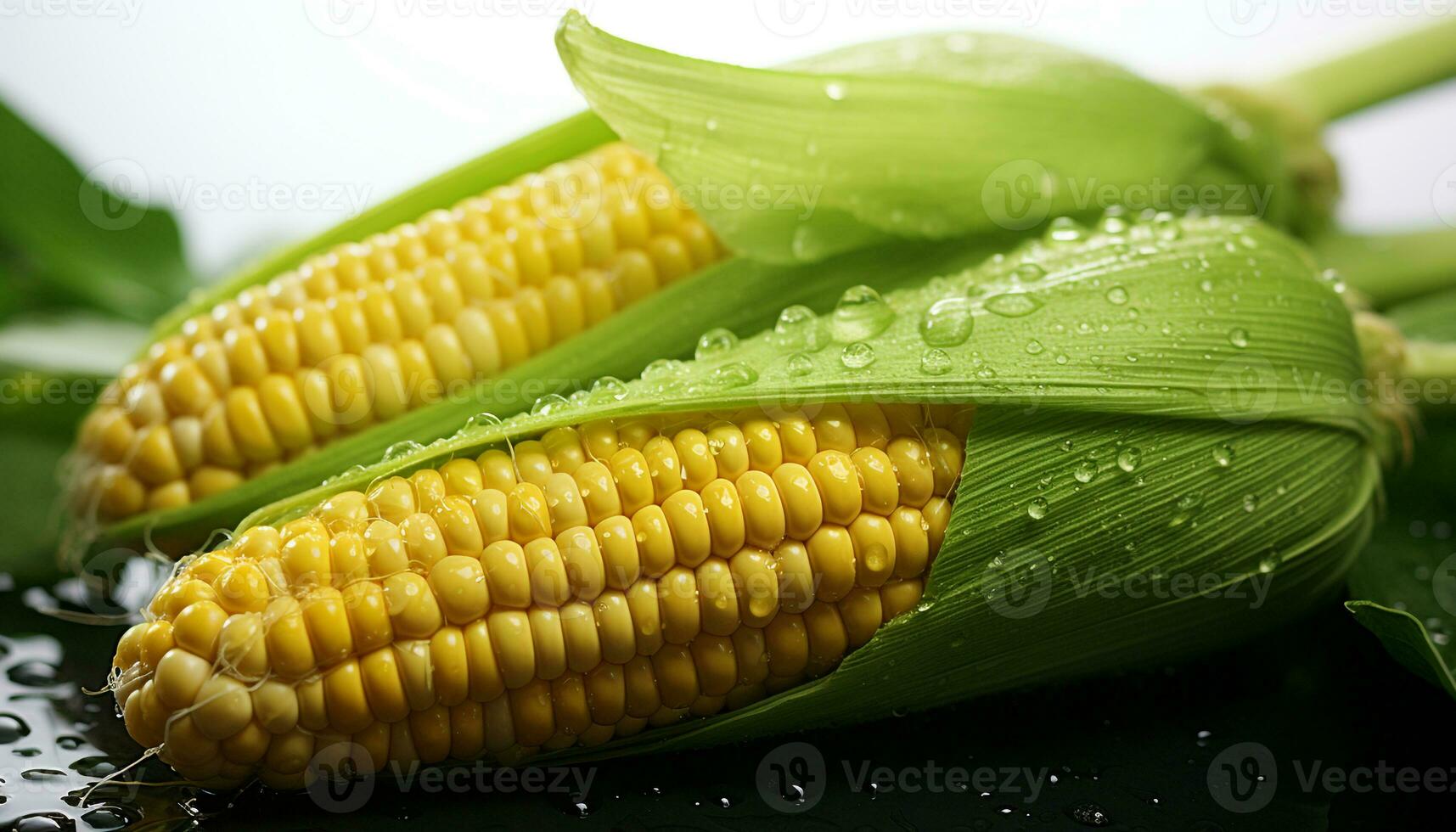 AI generated Freshness and sweetness in nature healthy yellow corn generated by AI photo