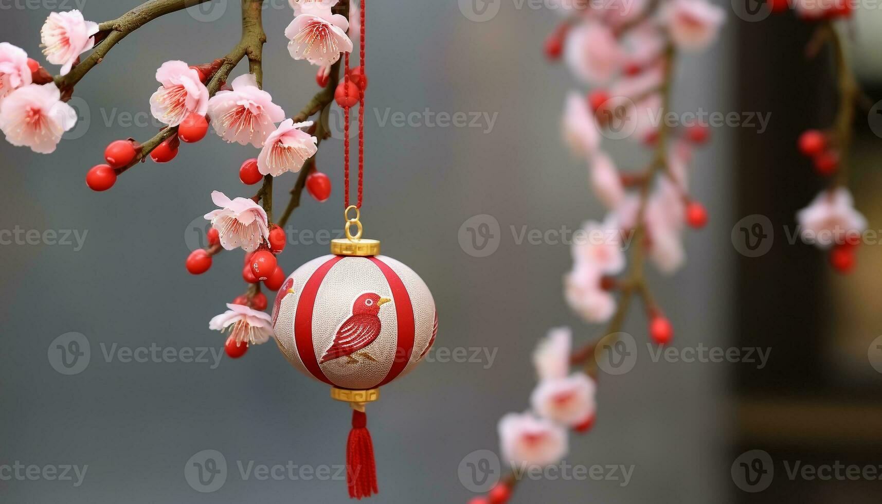 AI generated Cherry blossom tree, symbol of Japanese culture generated by AI photo