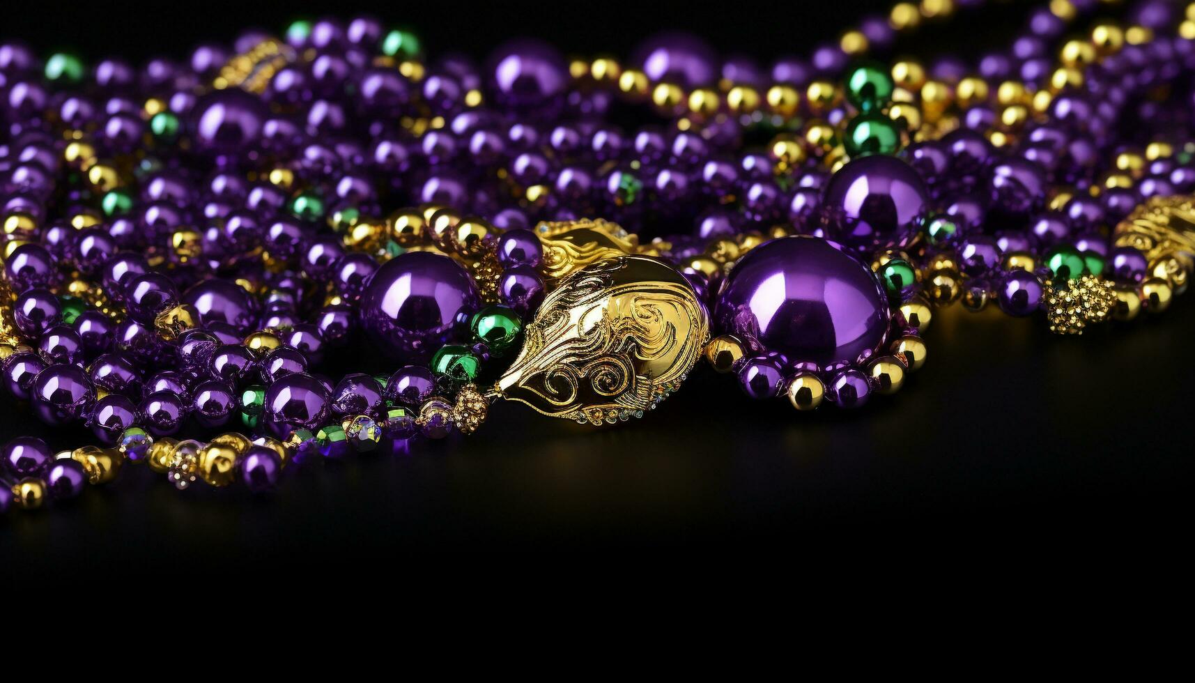 AI generated Shiny purple gemstone necklace, a precious jewelry generated by AI photo