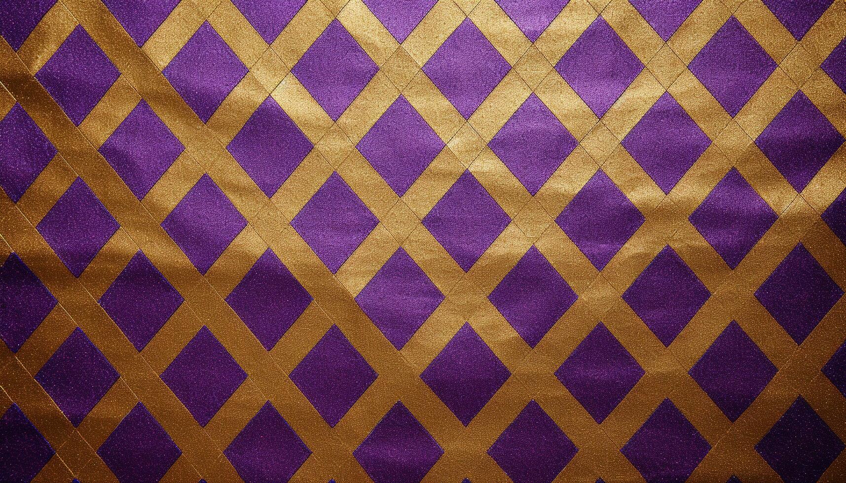 AI generated Abstract pattern on old backdrop, purple textile design generated by AI photo