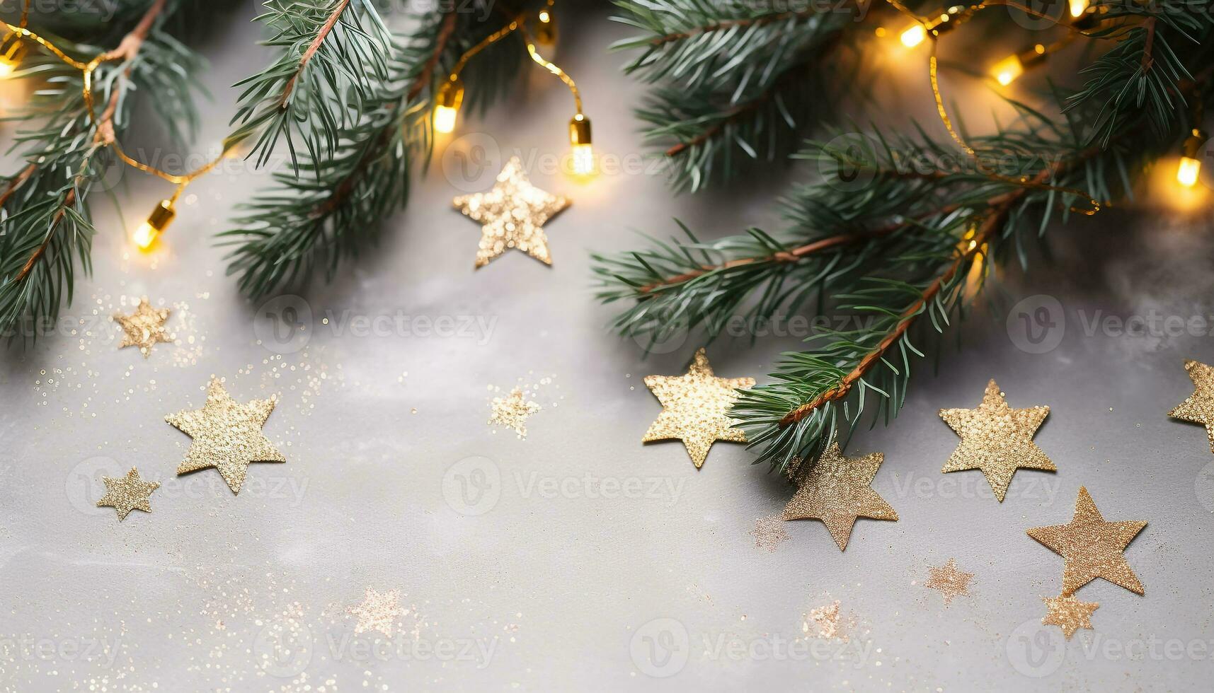 AI generated Winter celebration, shiny snowflake on gold Christmas ornament generated by AI photo