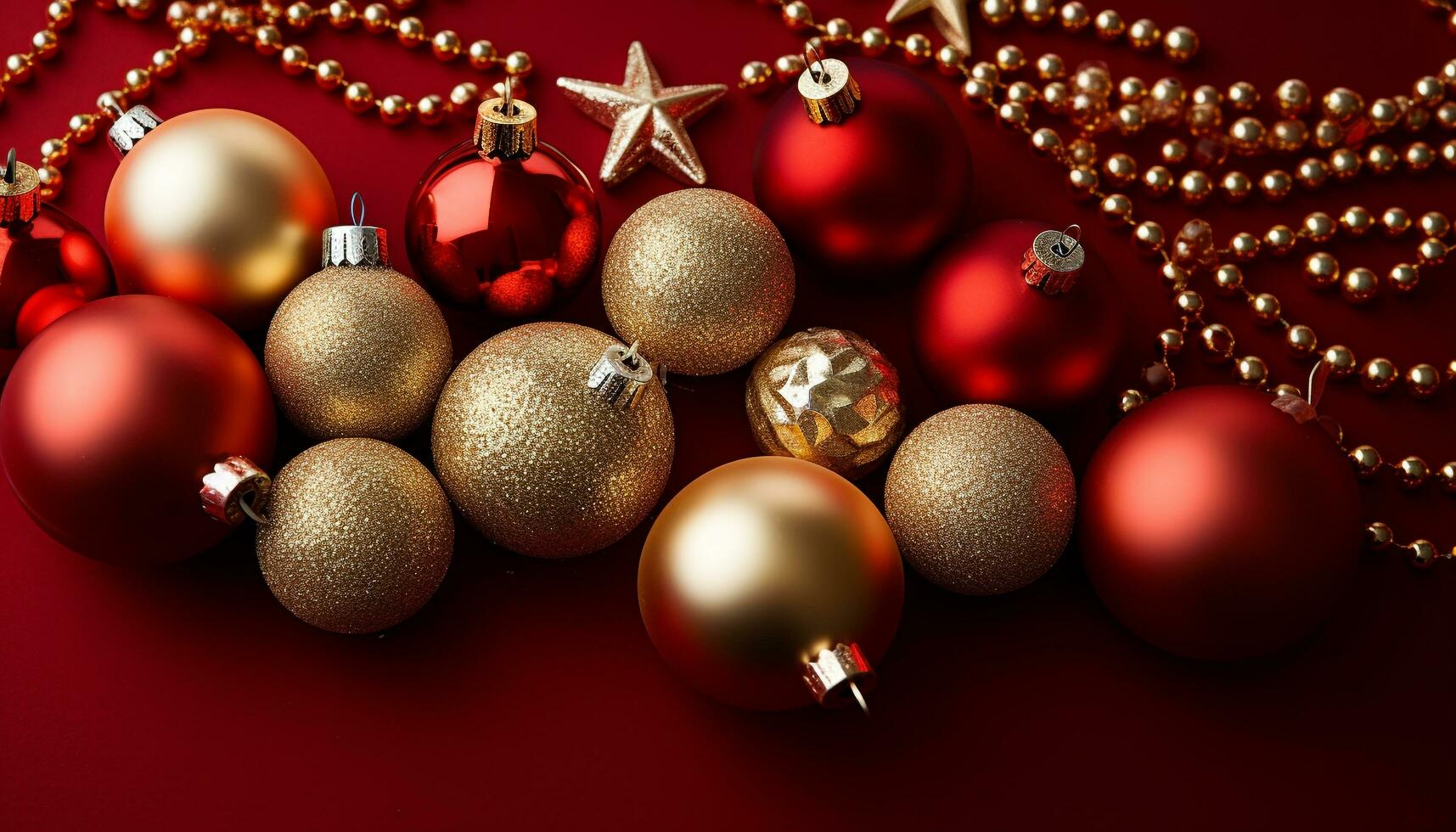 AI generated Shiny gold ornament brings joy to Christmas celebration generated by AI photo