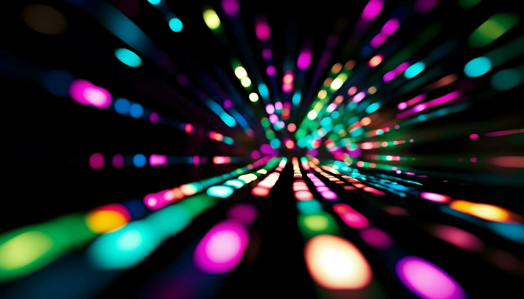 AI generated Glowing multi colored backdrop ignites vibrant nightclub celebration generated by AI photo