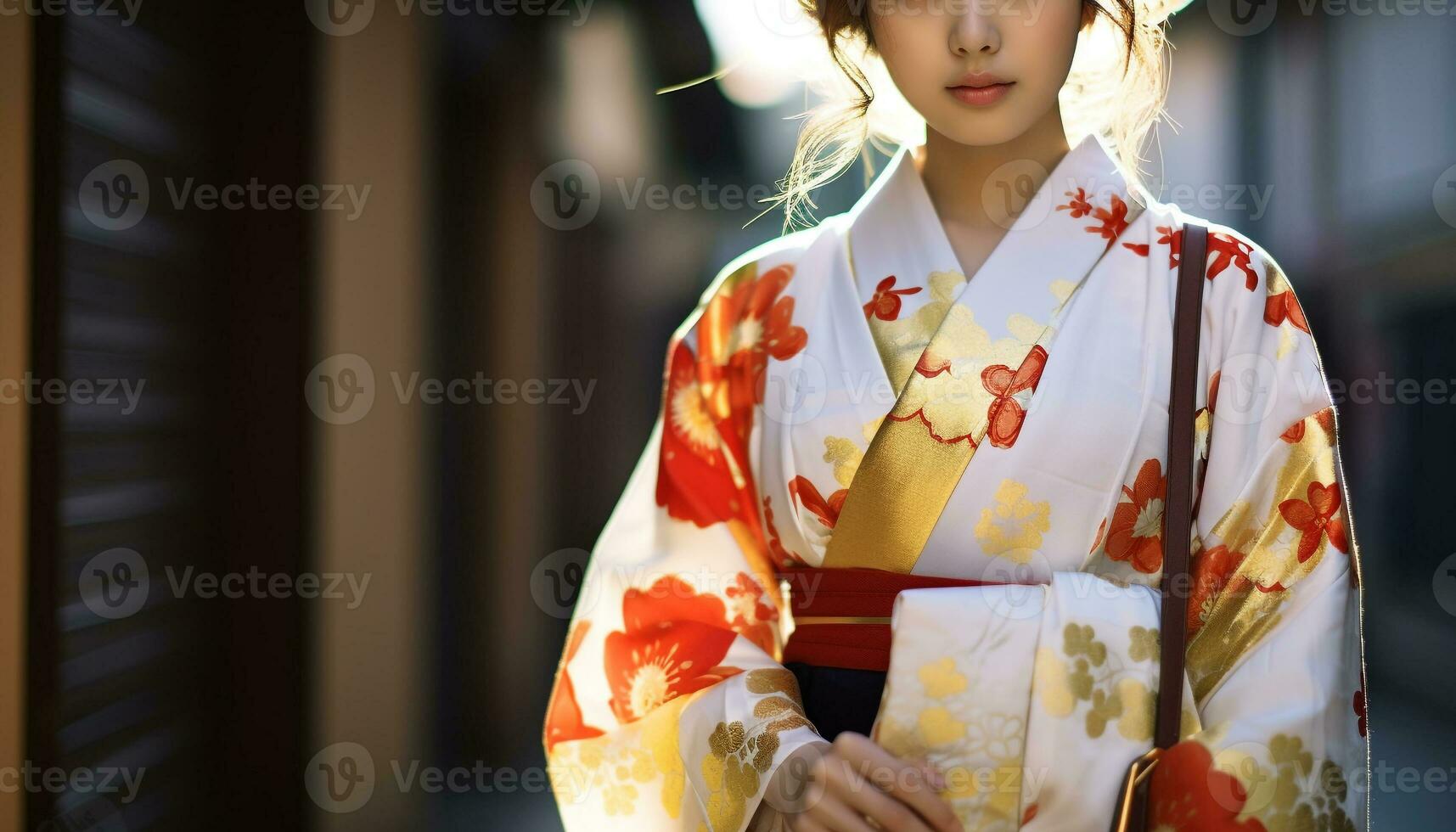 ai generado elegante geisha encarna japonés cultura y tradicional belleza generado por ai foto