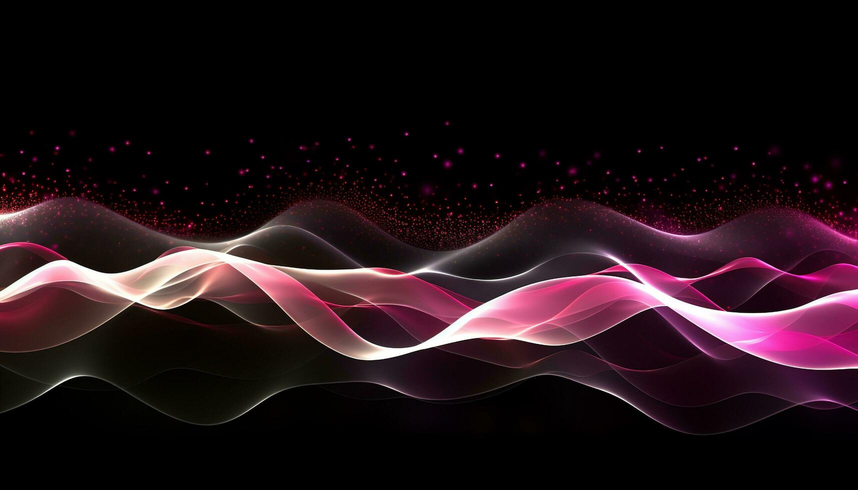 AI generated Abstract wave pattern flowing in vibrant multi colored design generated by AI photo