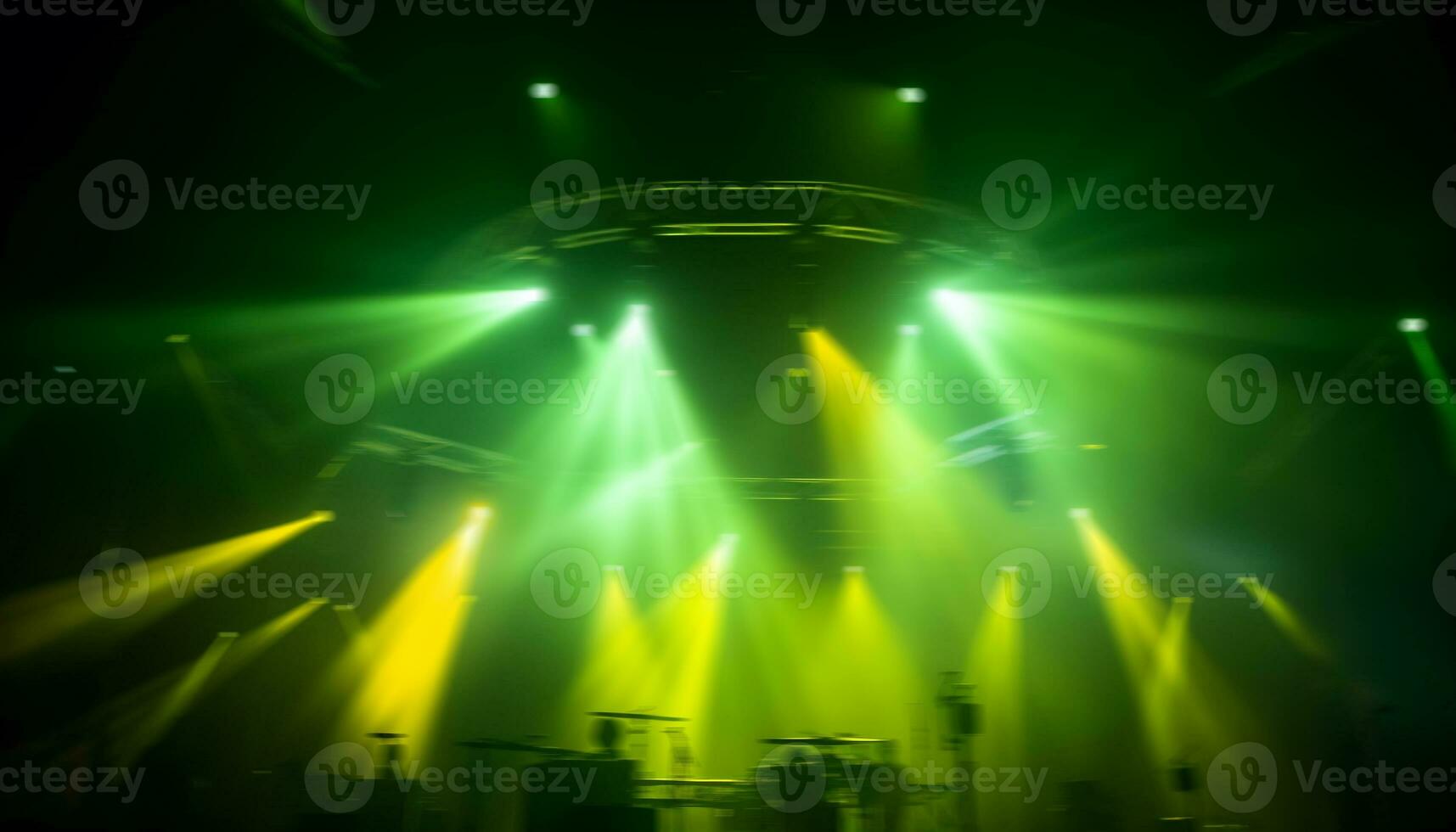 AI generated Glowing stage ignites disco dancing at popular nightclub generated by AI photo